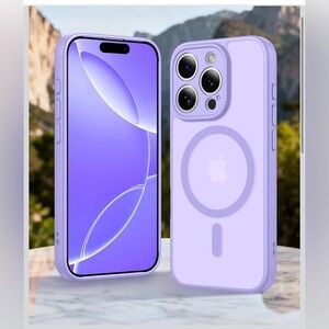 Mag Safe Case for IPhone 16 Pro Max 6.9” Light Purple Brand New